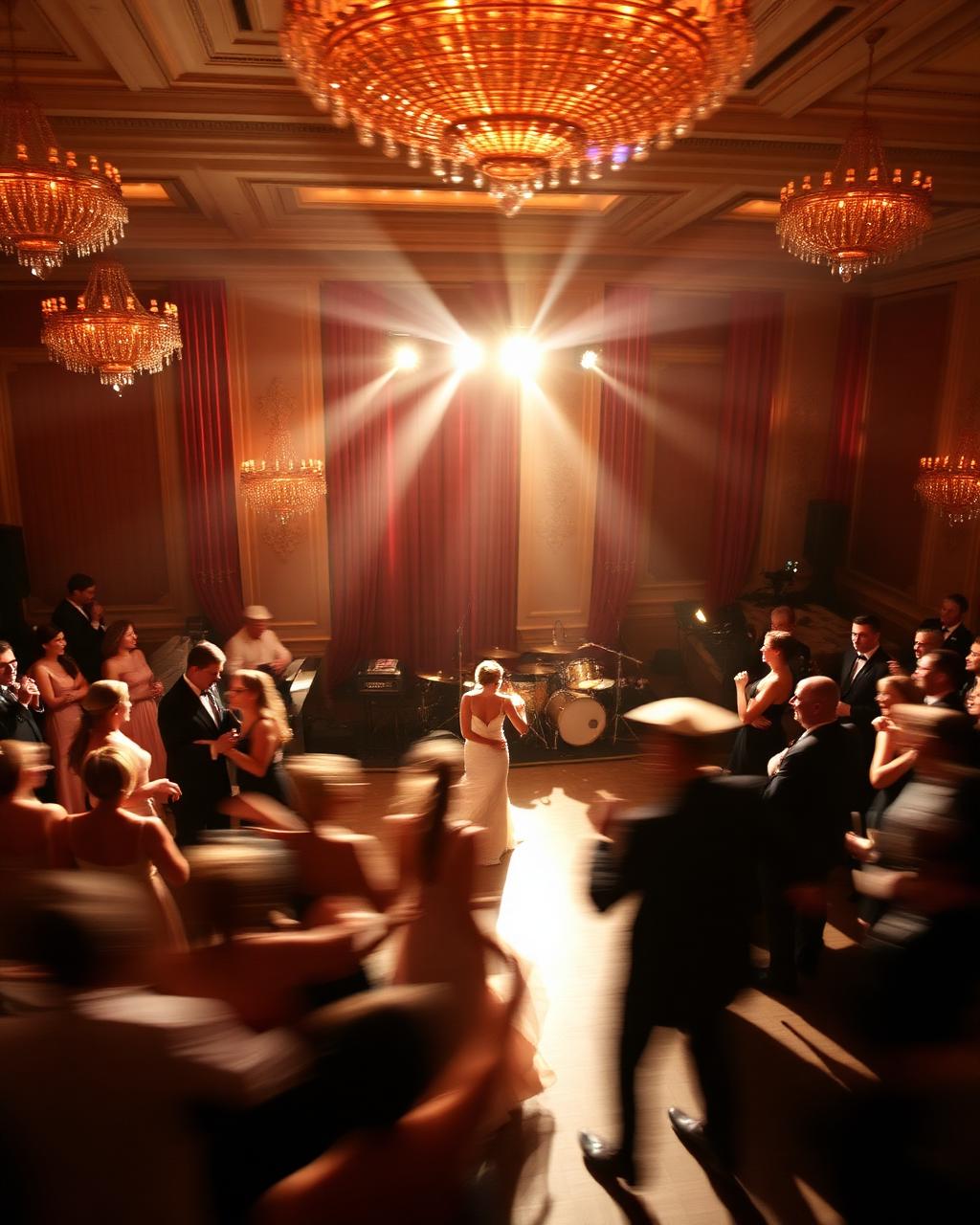 Big band and packed dance floor